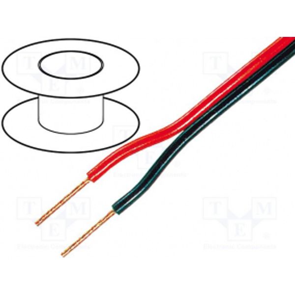 2*0.35 PGYp  AUDIO Cable red/black image 1