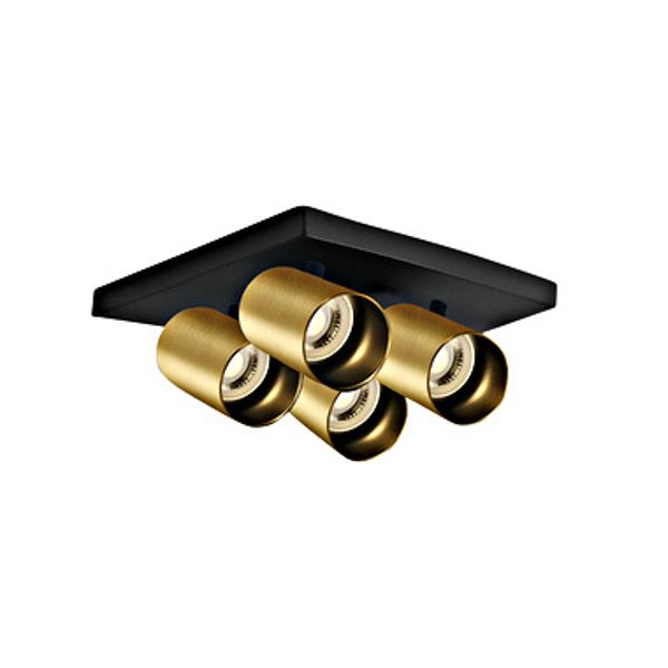 Acrux 4x10W 100-240V GU10 IP20 brushed brass image 1