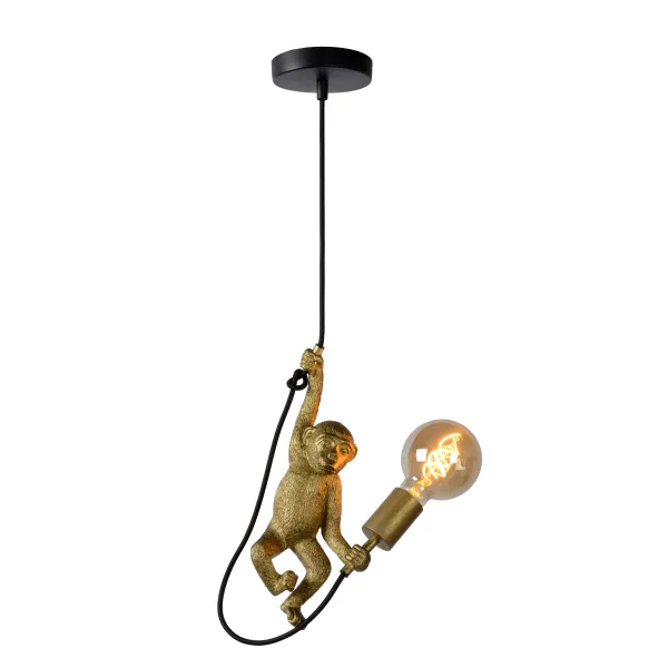 CHIMP Pendant E27/60W Black/Gold image 1