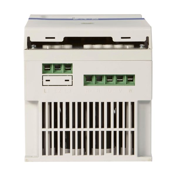 Variable frequency drive, 600 V AC, 3-phase, 22 A, 15 kW, IP20/NEMA0, Radio interference suppression filter, 7-digital display assembly, Setpoint pote image 1