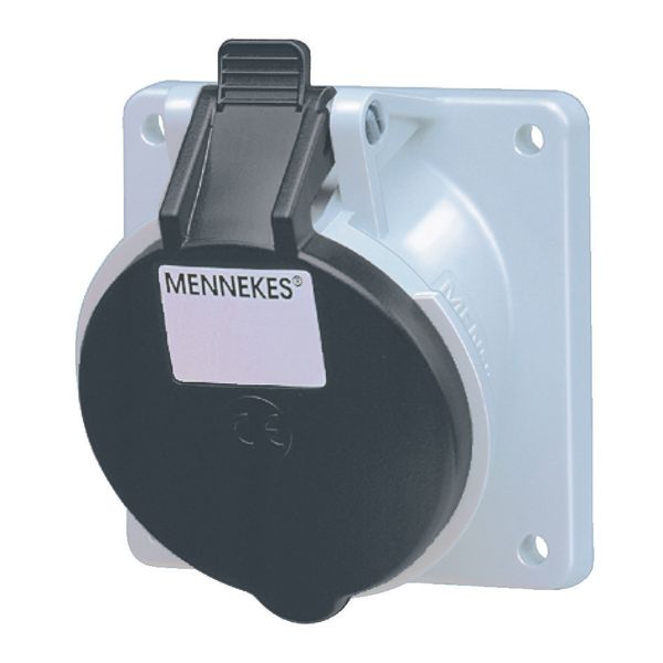 Mennekes Panel mounted recept., 32A4p7h500V, IP44 3157 image 1