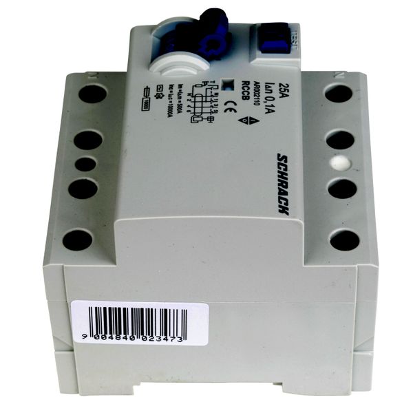 Residual Current Circuit Breaker 10kA, 25A, 4-pole, 100mA image 9