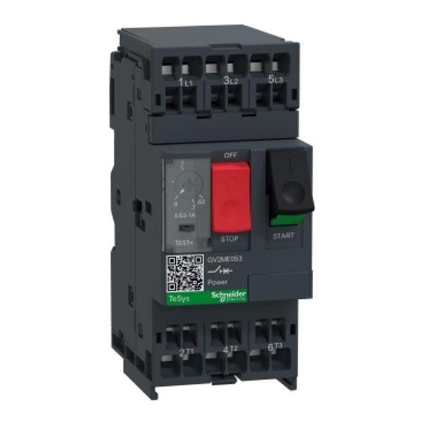 Motor circuit breaker, TeSys Deca, 3P, 0.63-1 A, thermal magnetic, spring terminals image 5