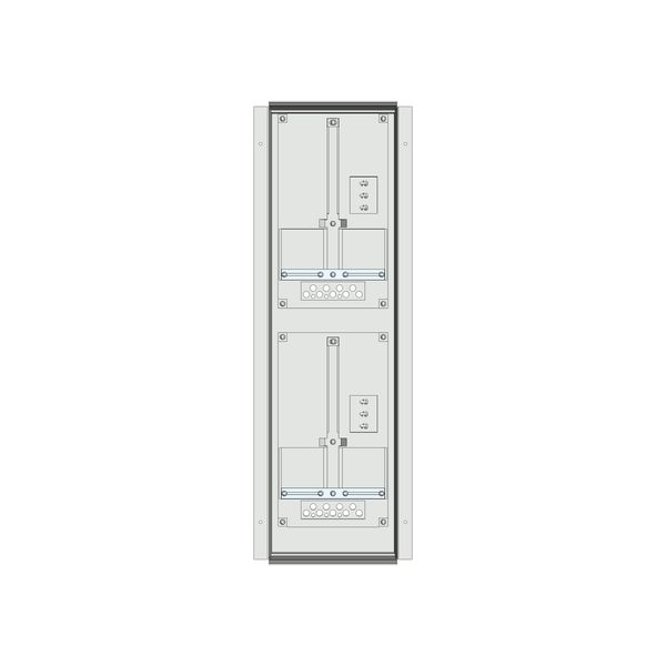 Meter box insert 2-rows, 2 meter boards / 18 Modul heights image 1