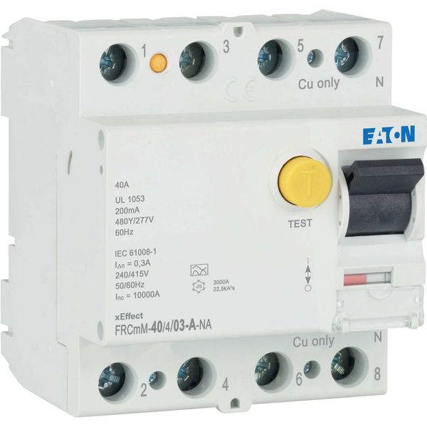 Residual current circuit breaker (RCCB), 40A, 4p, 300mA, type A image 12