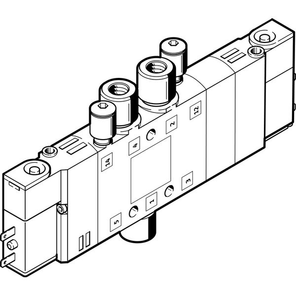 CPE10-M1BH-5/3GS-QS6-B Air solenoid valve image 1