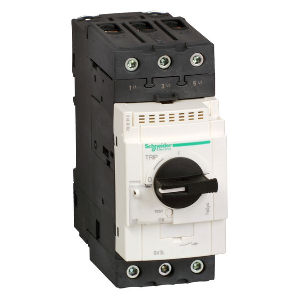 Motor circuit breaker, TeSys Deca, 3P, 65 A, magnetic, rotary handle, EverLink terminals image 1