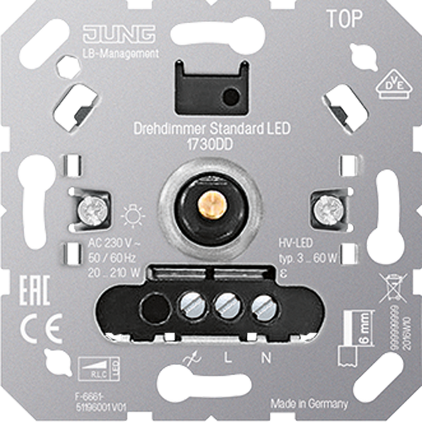 Standard rotary dimmer LED 1730DD image 1