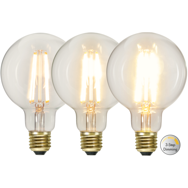 LED Lamp E27 G95 Soft Glow 3-step image 1