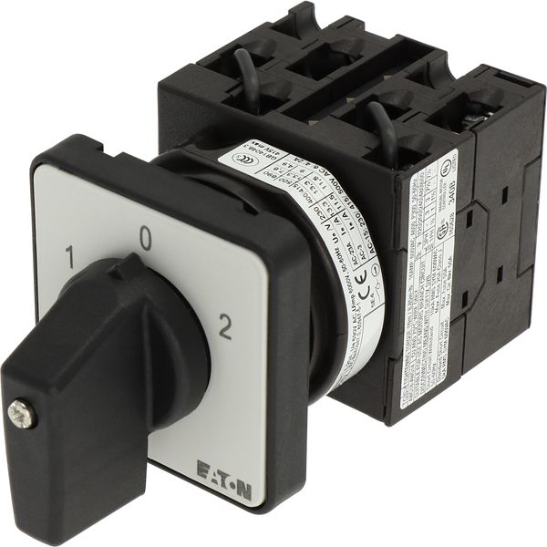 Reversing switches, T0, 20 A, flush mounting, 3 contact unit(s), Contacts: 5, 60 °, maintained, With 0 (Off) position, 1-0-2, Design number 8401 image 10