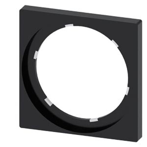 Single frame, 22mm, for square design, black image 1