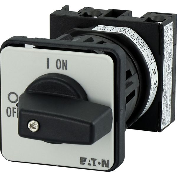 On-Off switch, 1 pole, 20 A, 90 °, center mounting image 20