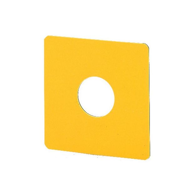 Emergency-Stop label, Blank, yellow, square 50 x 50 mm, Not suitable for engraving, Front dimensions 25 × 25 mm image 4