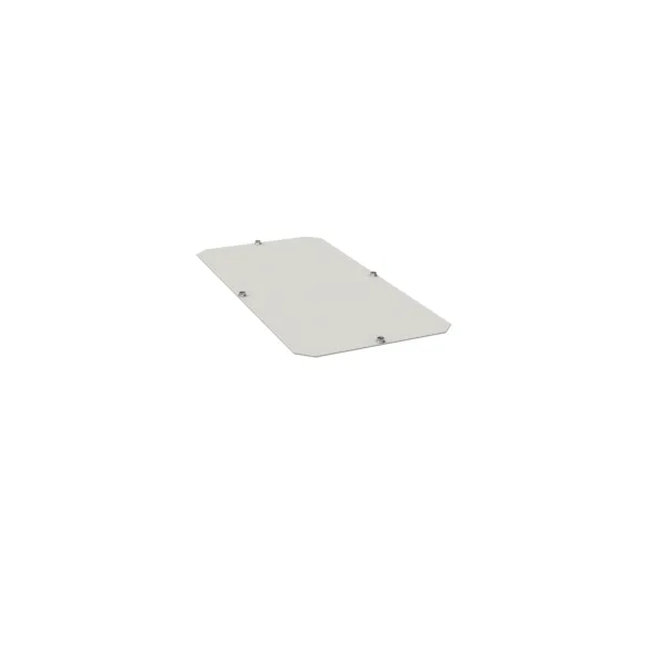 Entrance plate pre-cut open cable management plate lower quadro evo 1000x400 image 1