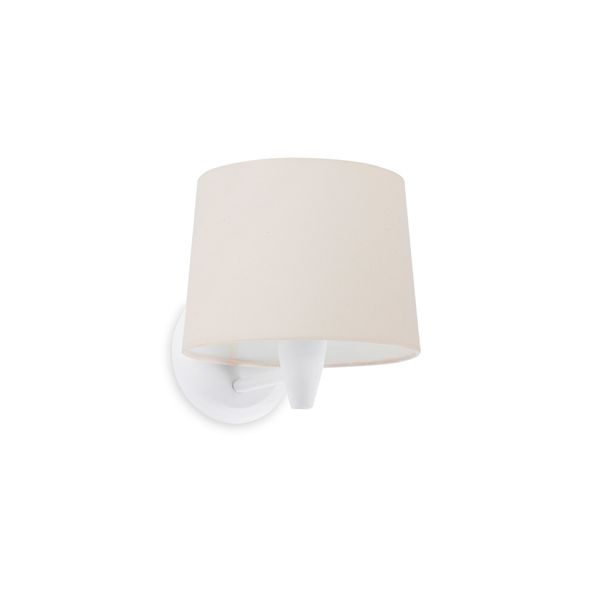 CONGA WHITE WAL LAMP E27 BEIGE LAMPSHADE ø215*160* image 1