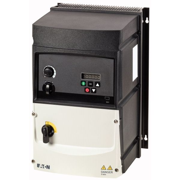 Variable frequency drive, 230 V AC, 3-phase, 46 A, 11 kW, IP66/NEMA 4X, Radio interference suppression filter, Brake chopper, 7-digital display assemb image 2