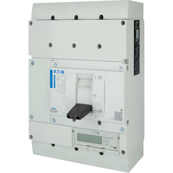 NZM4 PXR25 circuit breaker - integrated energy measurement class 1, 1600A, 4p, variable, Screw terminal image 14