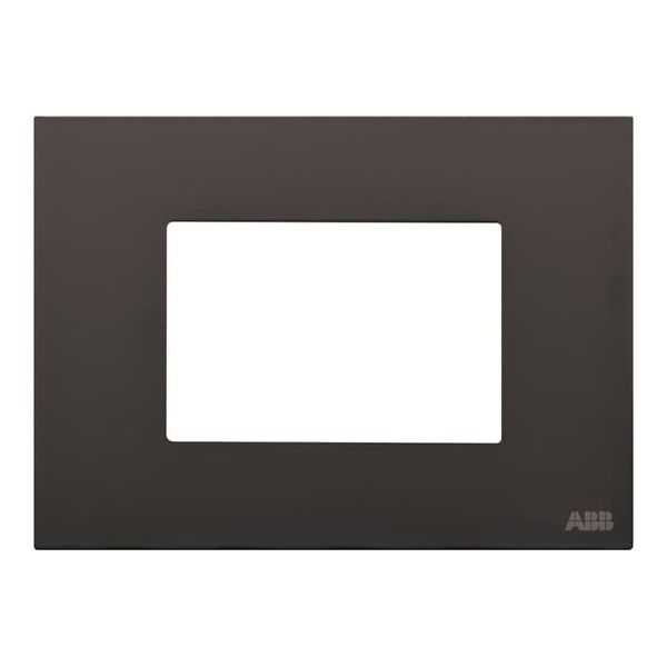 N2373.1 NT Frame - 1-gang / 3-modules - Metal - Touch Black image 1