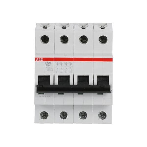 S204L-D32 Miniature Circuit Breaker - 4P - D - 32 A image 1