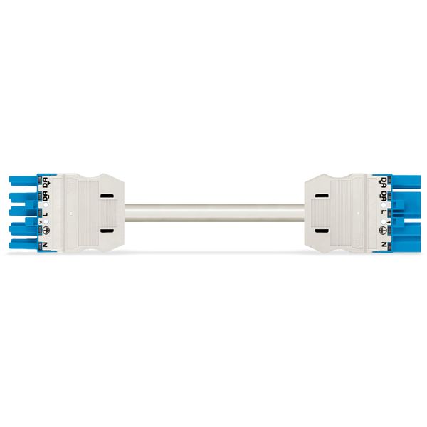 pre-assembled interconnecting cable B2ca Socket/plug, blue image 1