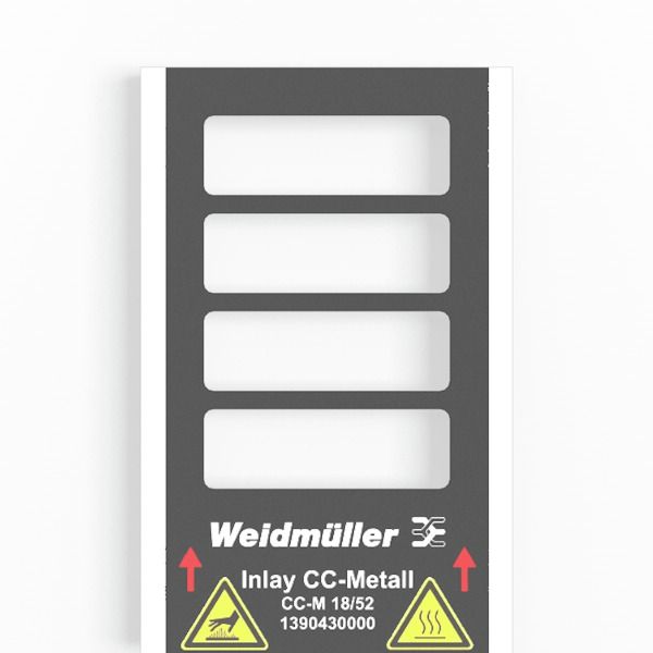 Inlay (device marking), Marker type: CC-M 18/52, Version: Holder for 4 image 2