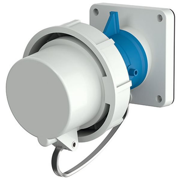 Wall mounted inlet, 63A4p9h230V, IP67 image 2