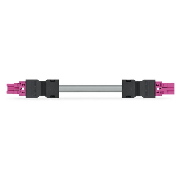 pre-assembled interconnecting cable Eca Socket/plug pink image 1