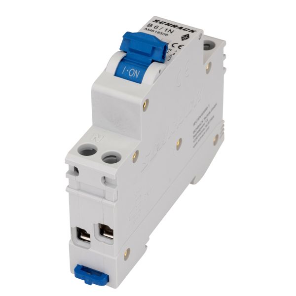 Miniature Circuit Breaker (MCB) AMPARO 6kA, B 6A, 1+N, 1MW image 6