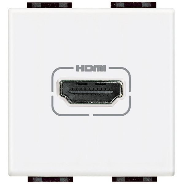 HDMI socket LivingLight 2 modules white image 2