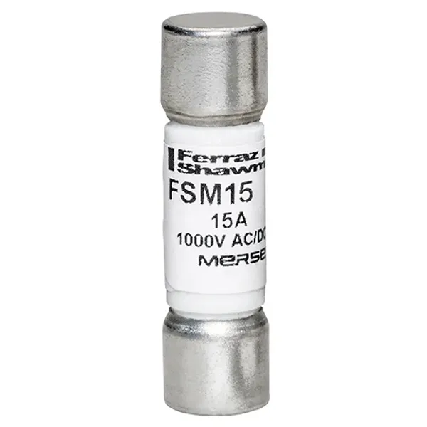 Multi-meter fuse 10x35/10x38 FSM 1000VAC 1000VDC 15A Ferrule image 1