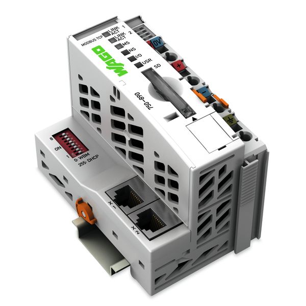 Controller Modbus TCP 4th generation 2 x ETHERNET, SD Card Slot light image 1