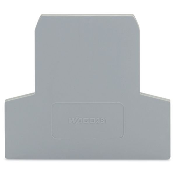 End and intermediate plate 2.5 mm thick gray image 4