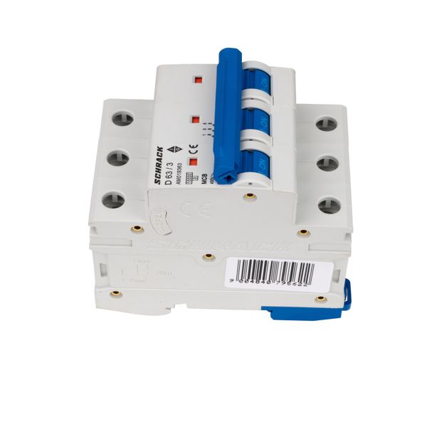 Miniature Circuit Breaker (MCB) AMPARO 10kA, D 63A, 3-pole image 5