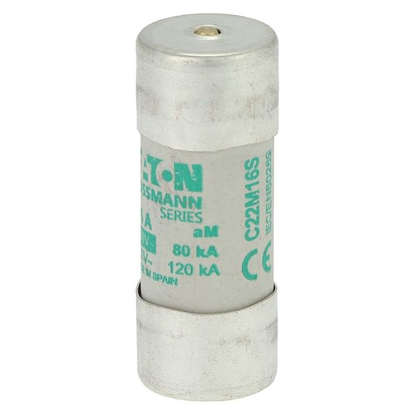 Fuse-link, LV, 16 A, AC 690 V, 22 x 58 mm, aM, IEC, with striker image 14