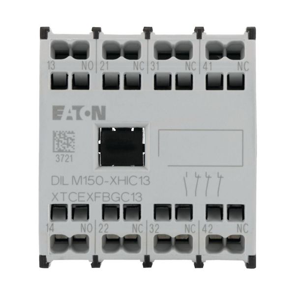 Auxiliary contact module, 4 pole, Ith= 16 A, 1 N/O, 3 NC, Front fixing, Spring-loaded terminals, DILMC40 - DILMC150 image 11