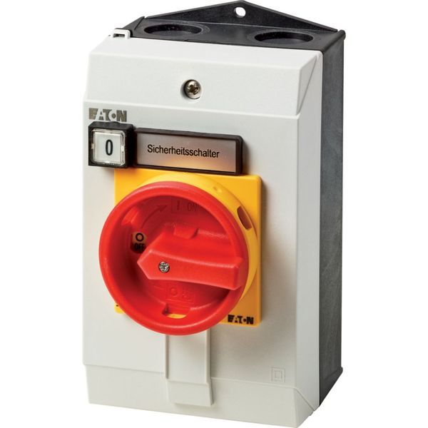 SUVA safety switches, T3, 32 A, surface mounting, 2 N/O, 2 N/C, Emergency switching off function, with warning label „safety switch”, Indicator light image 22