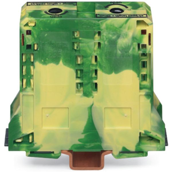 2-conductor ground terminal block 95 mm² lateral marker slots green-ye image 3