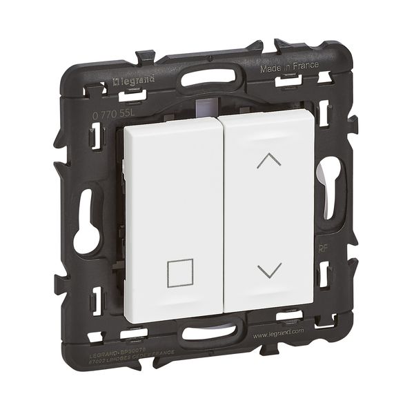 Wireless, battery-free Self-e Mosaic with Netatmo control for connected roller shutters - white image 1