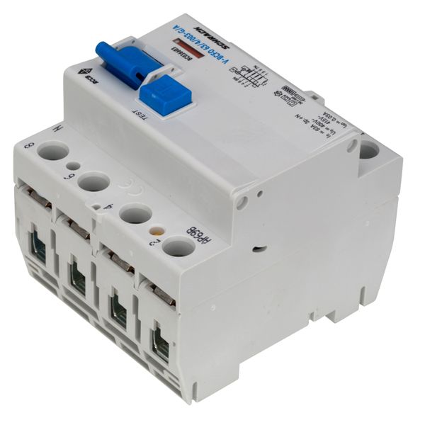 Residual current circuit breaker 63A, 4-p, 30mA, type A,G,V image 2