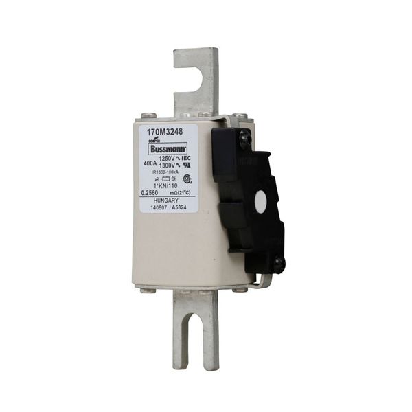 Fuse-link, high speed, 400 A, AC 1250 V, compact size 1, 45 x 58 x 138 mm, aR, DIN, IEC, type K indicator image 13