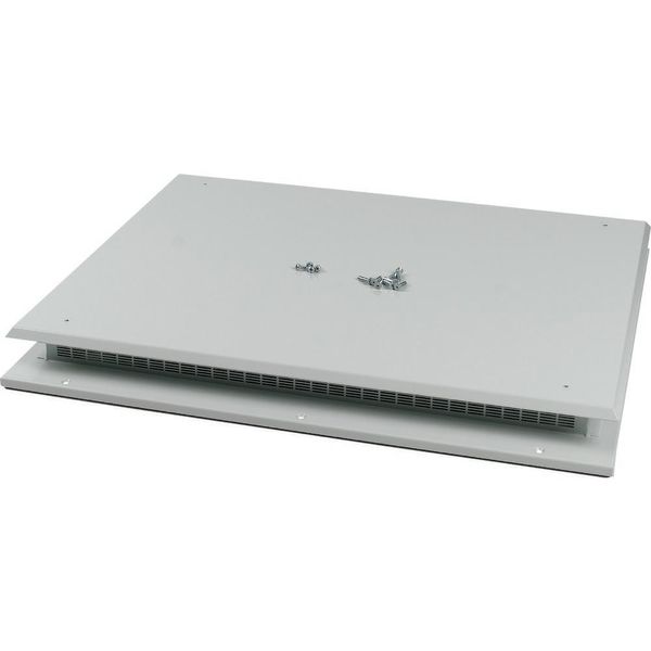 Top plate for OpenFrame, ventilated, W=1100mm, IP31, grey image 5