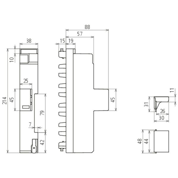 Type1+2+3 combined arrester DEHNshield ZP Basic 2 for TT and TN-S syst image 2