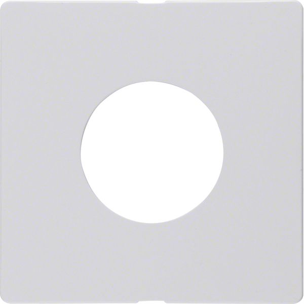 Centre plate for push-button/pilot lamp E10, Q.1/Q.3, p. white velvety image 3