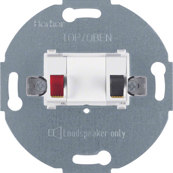 Loudspeaker connector box, com-tech, p. white, matt, plastic image 1