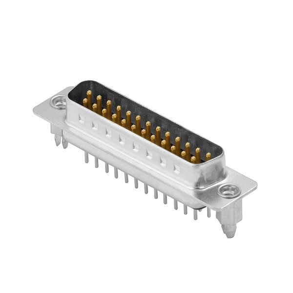 PCB plug-in connector data, Thread-nut UNC 4-40, THT solder connection image 1