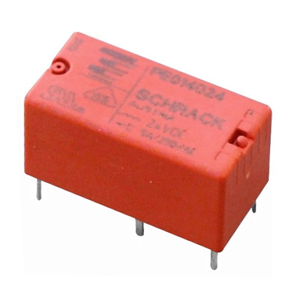 PCB-relay 1 C/O, 24VDC, 5A, 2.5mm-pinning image 1