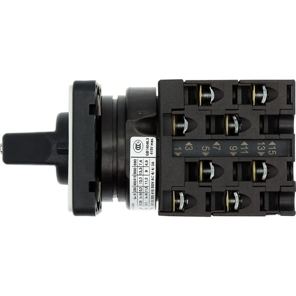 Changeoverswitches, T0, 20 A, flush mounting, 4 contact unit(s), Contacts: 8, 60 °, maintained, With 0 (Off) position, 1-0-2, Design number 8213 image 18
