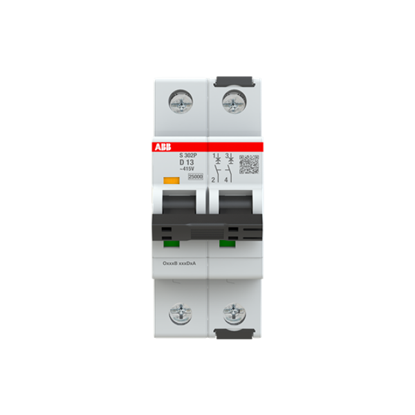 S302P-D13 Miniature Circuit Breaker - 2P - D - 13 A image 1