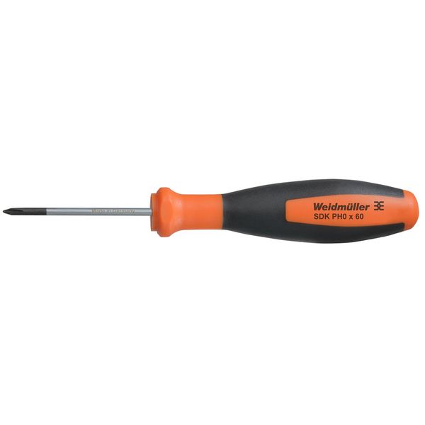 Crosshead screwdriver, Form: Philips, Size: 0, Blade length: 60 mm image 1