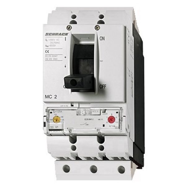 Moulded Case Circuit Breaker 160A_M, 3p, 25kA, plug-in image 1